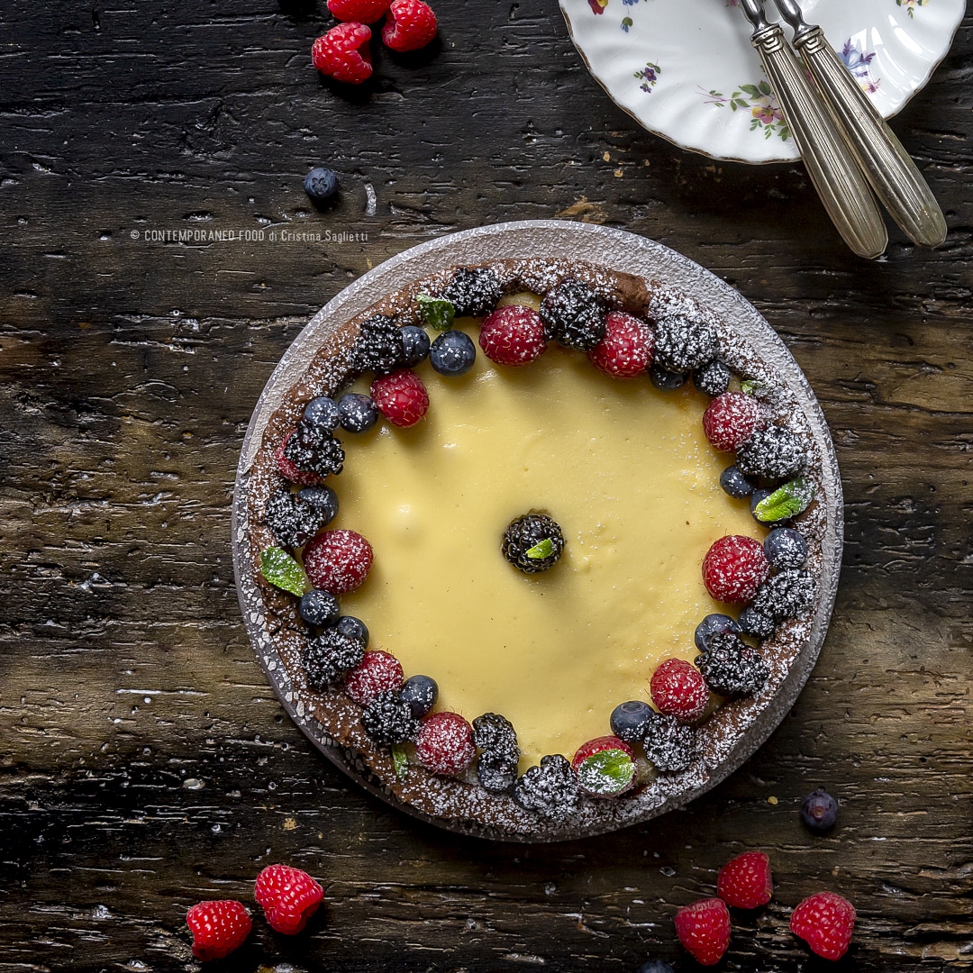 Immagine: Cheesecake alla vaniglia e frutti di bosco