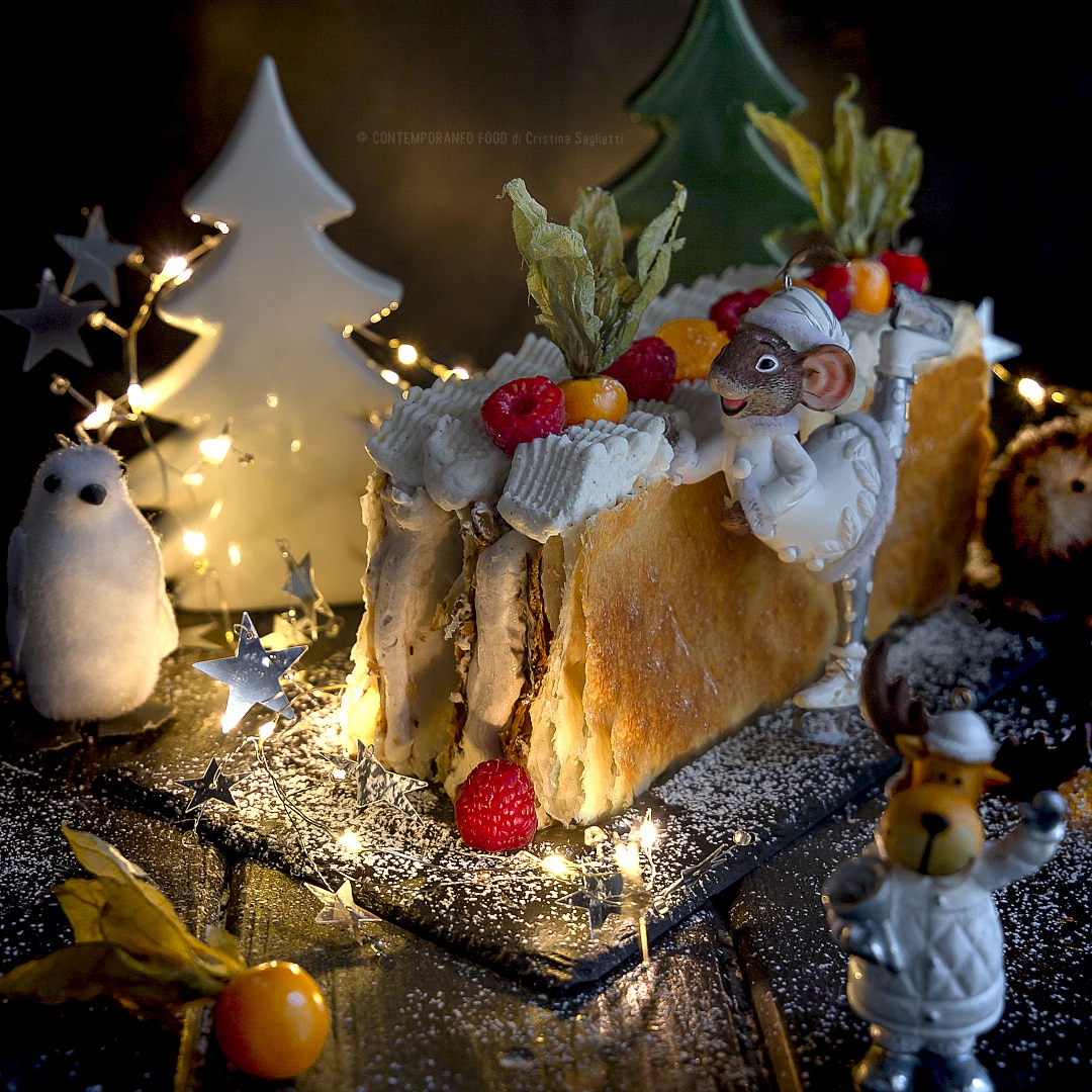 Torta Per Pranzo Di Natale.Sfoglia Con Chantilly Ai Marron Glace E Marroni Al Rum Arancia E Zenzero