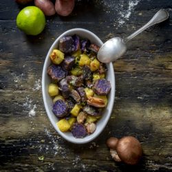 patate-viola-rosse-funghi-al-forno-con-lime-contorno-facile-veloce-contemporaneo-food