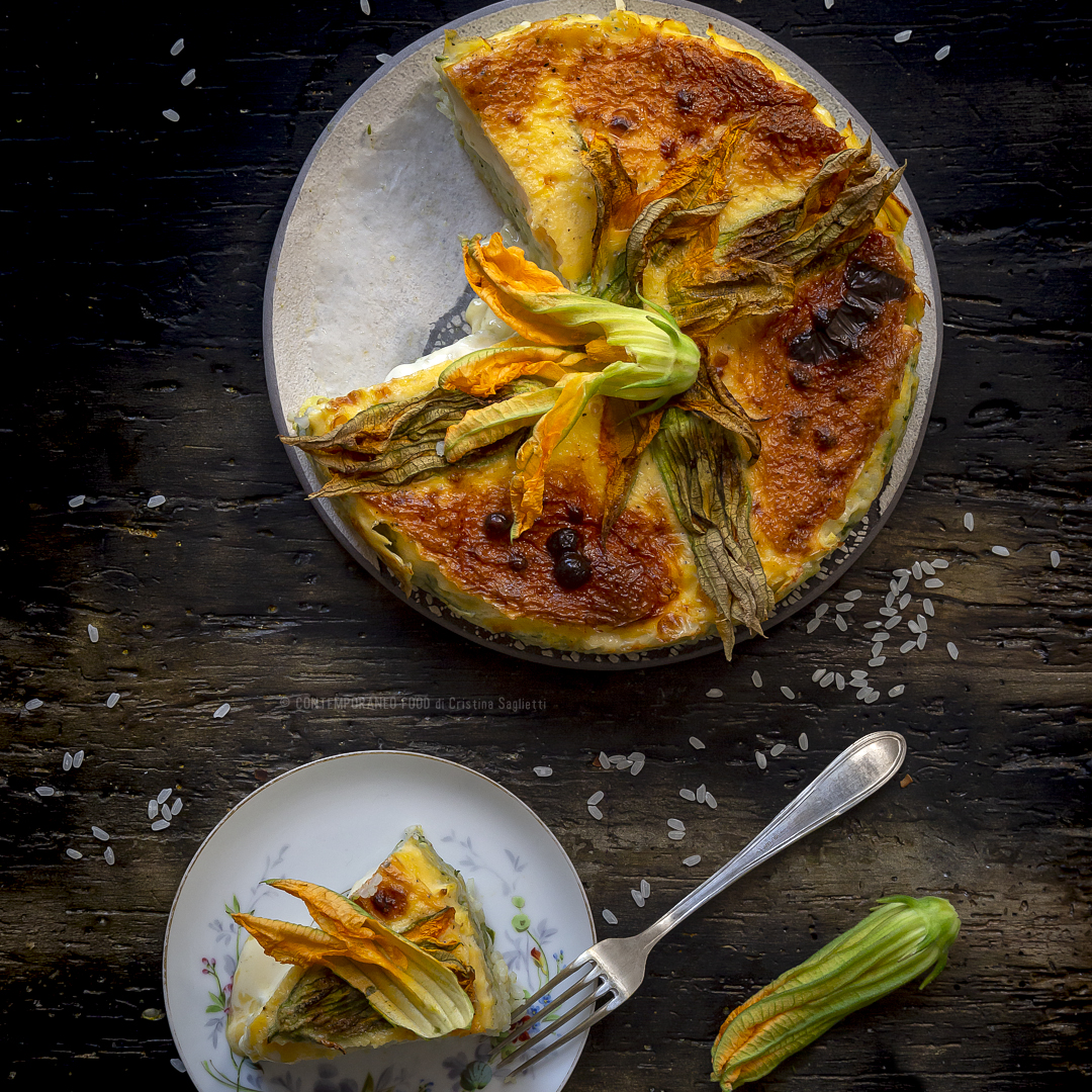 Immagine: Torta di riso e zucchine