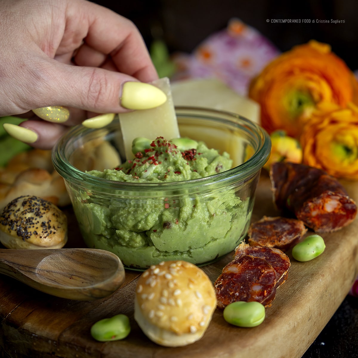pate-di-fave-ricetta-facile-veloce-vegetariana-per-Pasqua -Pasquetta-contemporaneo-food