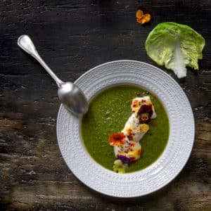 crema-di-lattuga-con-stracchino-marinato-alle-spezie-ricetta-facile-vegetariana-contemporaneo-food