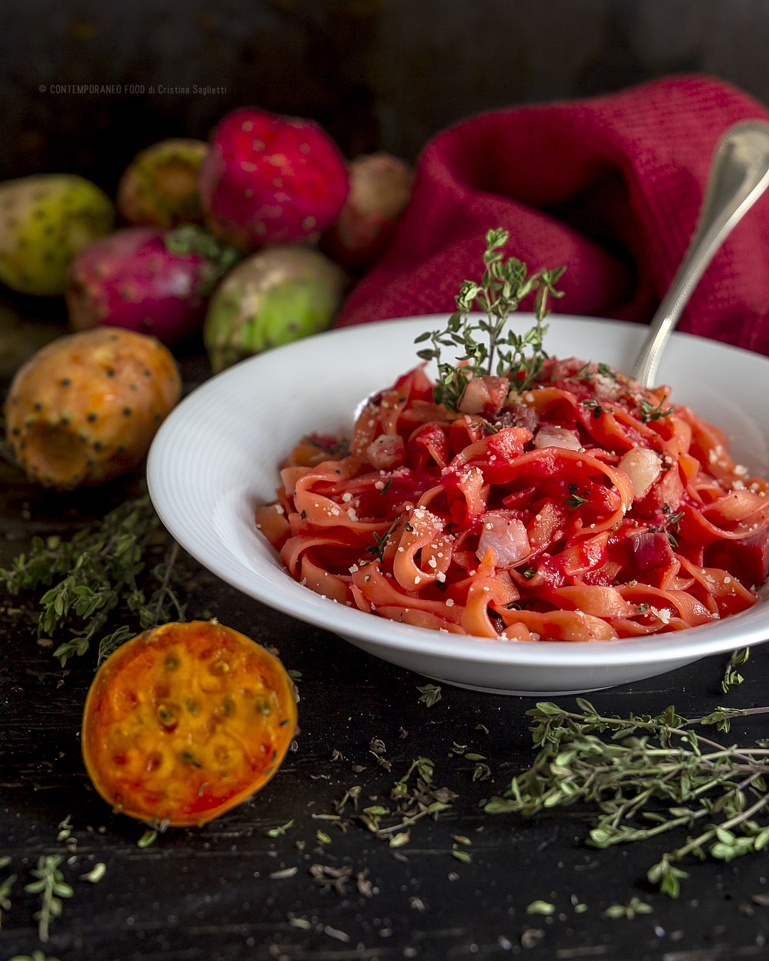 tagliatelle-fichi-india-pancetta-affumicata-timo-ricetta-facile-veloce-primo-contemporaneo-food