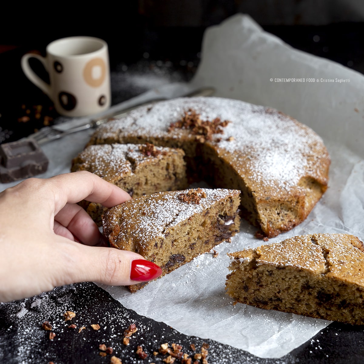 torta-con-farina-di-teff-ricotta-cioccolato-rum-farine-alternative-ricetta-facile-contemporaneo-food