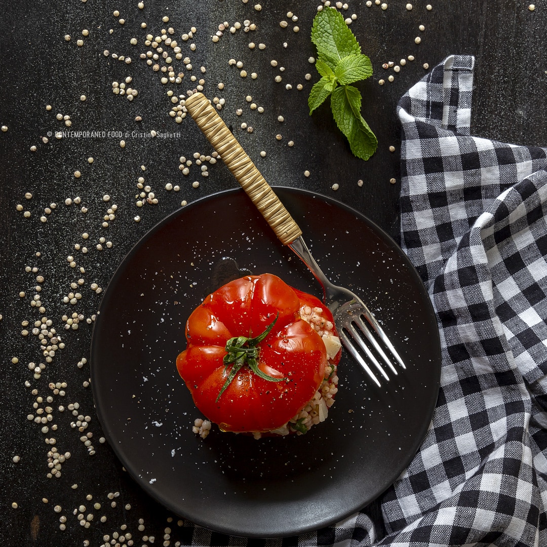 Immagine: Sorgo in insalata con pomodoro