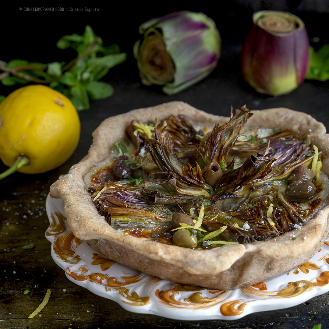 torta-salata-carciofi-olive-limone-con-farina-integrale-antipasto-ricetta-facile-pasqua-pasquetta-contemporaneo-food