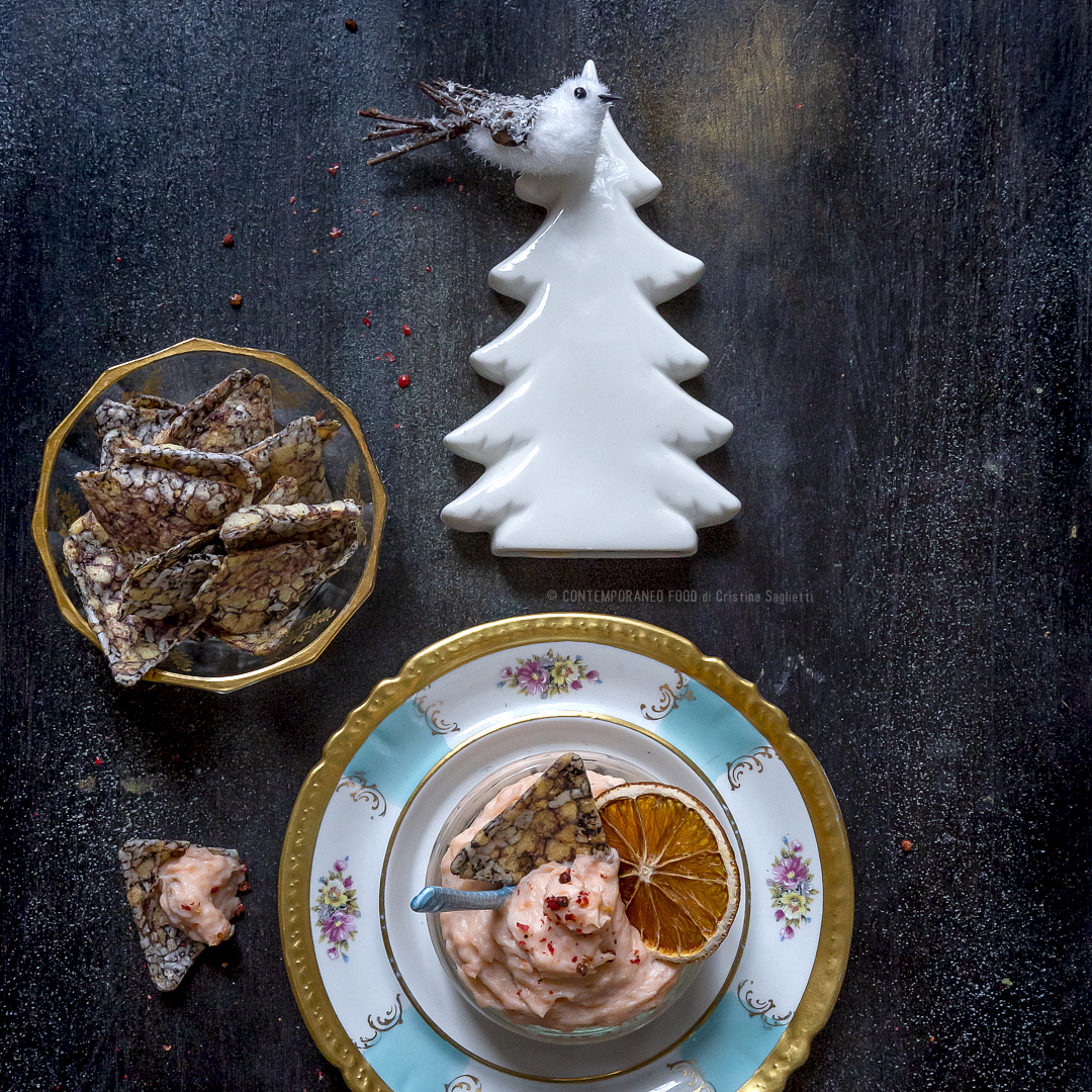 Immagine: Mousse di salmone affumicato, capperi e mascarpone al profumo di arancia