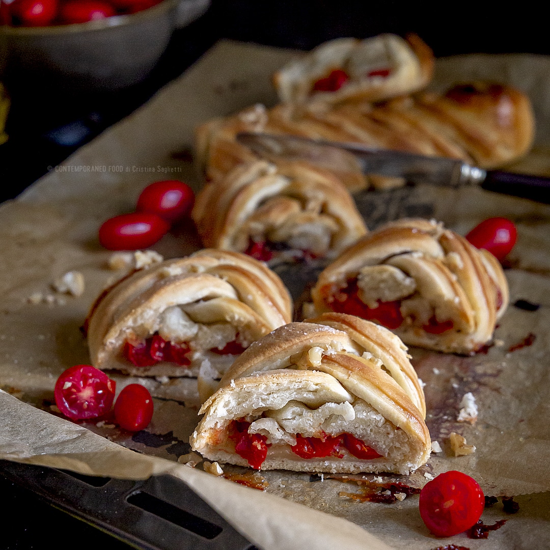 pizza-intrecciata-pachino-gorgonzola-noci-lievitato-facile-veloce-vegetariano-contemporaneo-food