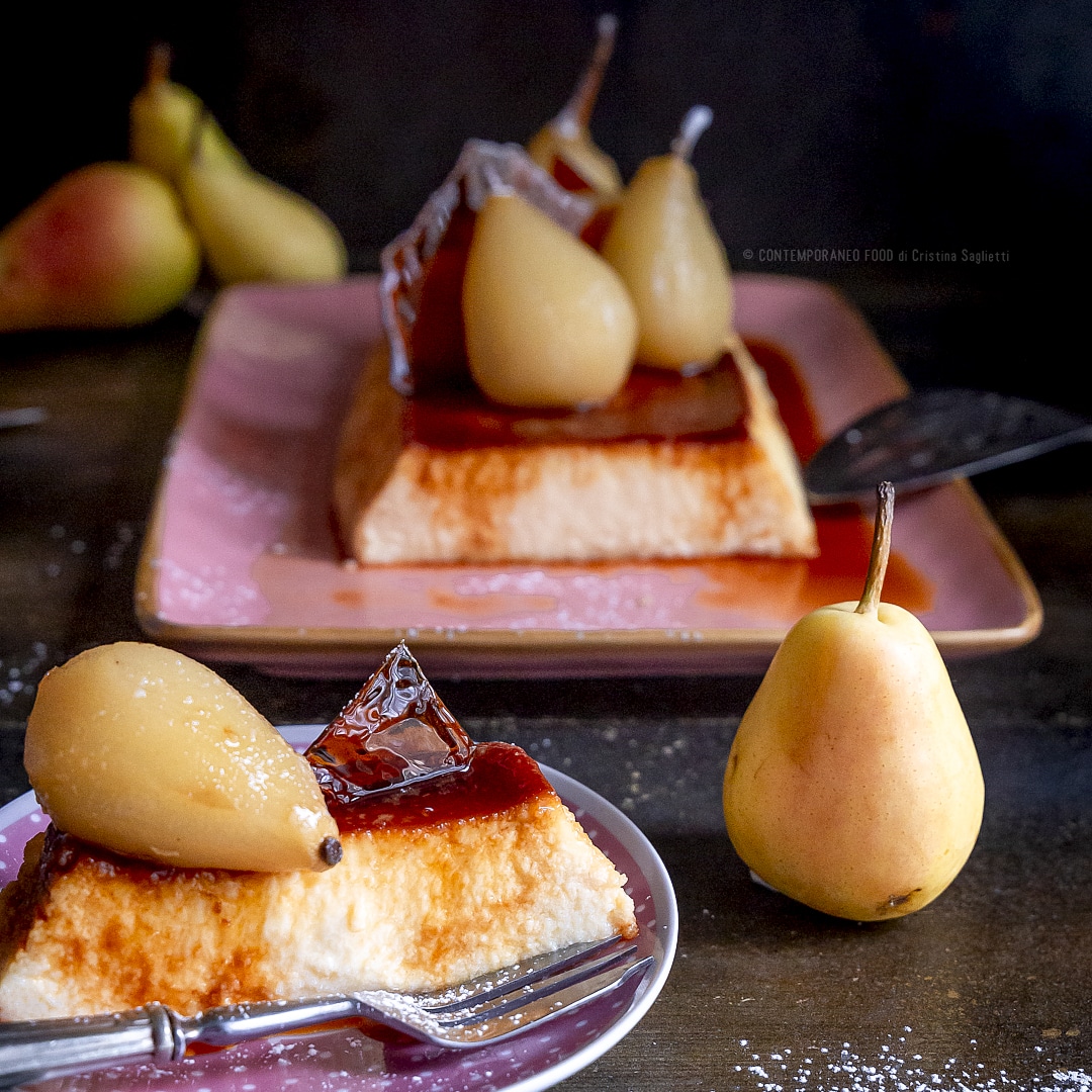 flan-al-mascarpone-con-pere-cotte-alle-spezie-e-limone-dolce-al-cucchiaio-facile-contemporaneo-food