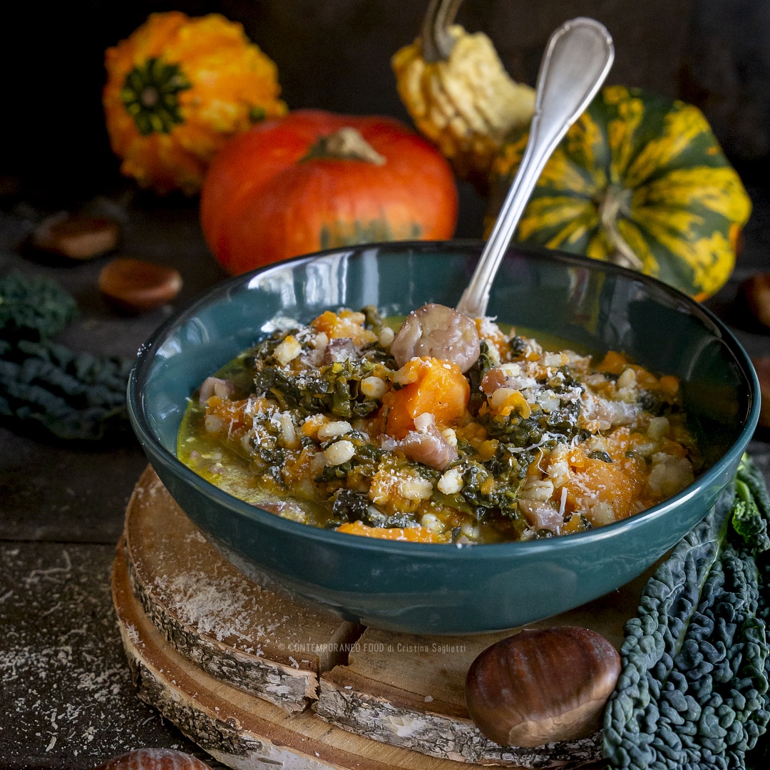 minestra-zucca-orzo-cavolo-nero-castagne-primo-vegetariano-invernale-facile-contemporaneo-food