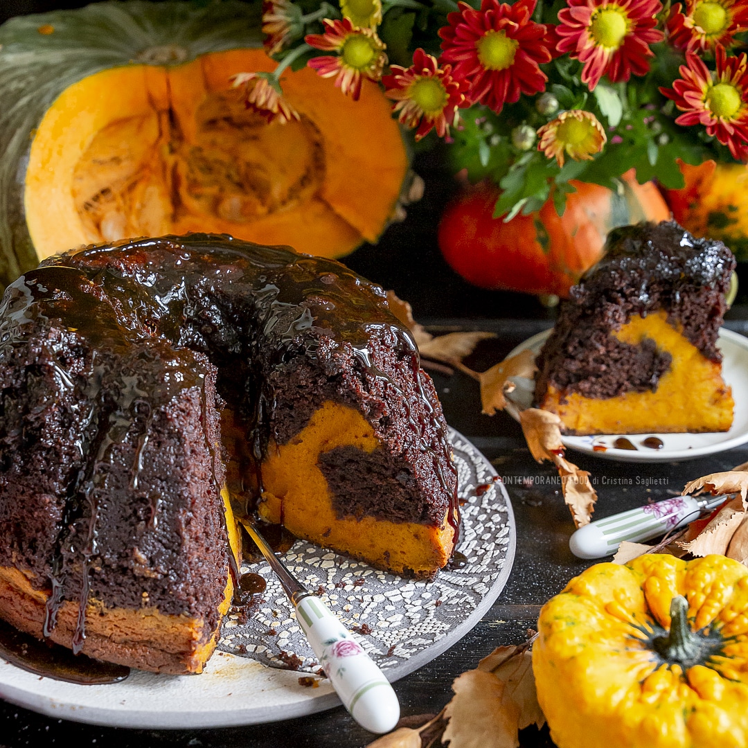 torta-flan-cioccolato-fondente-zucca-vaniglia-brownie-merenda-contemporaneo-food