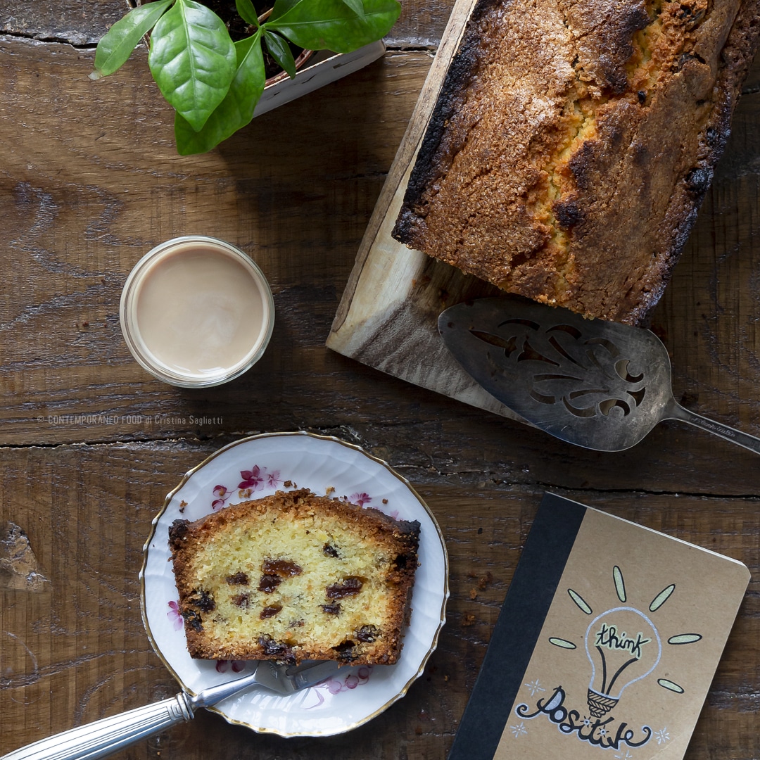Immagine: Plumcake inglese con uvetta al profumo di Cognac e limone
