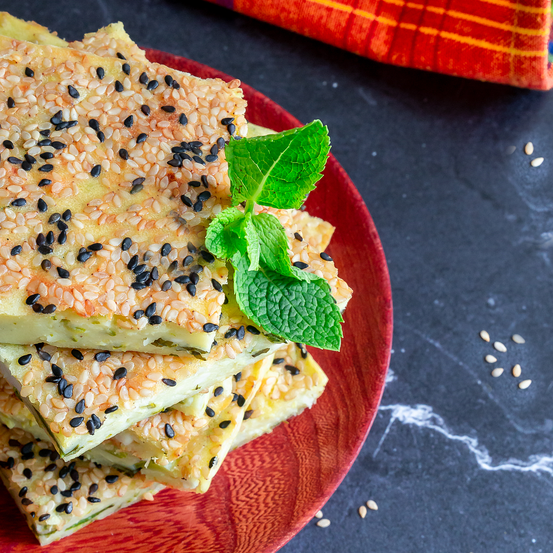 Immagine: Quadrotti semplicissimi zucchina e feta