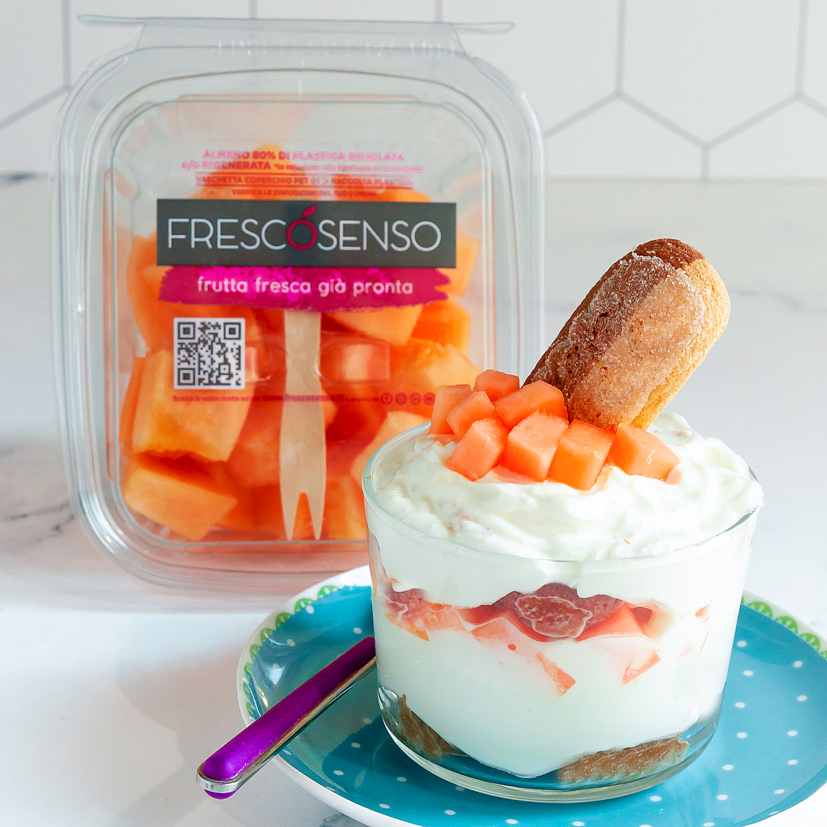 Immagine: Tiramisù al melone senza uova