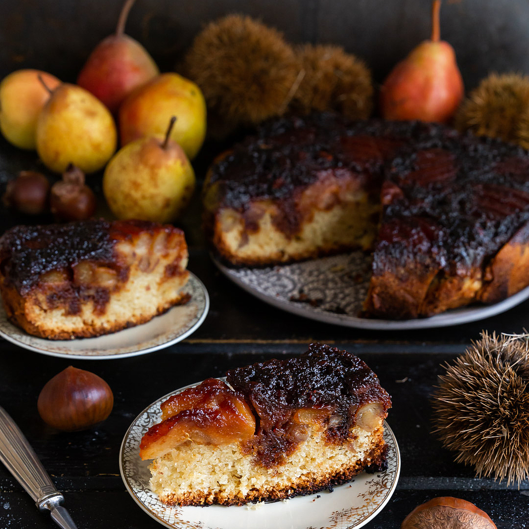 torta-morbida-rovesciata-pere-castagne-al-rum-castagne-dolce-facile-alla-frutta-merenda-dopocena-contemporaneo-food