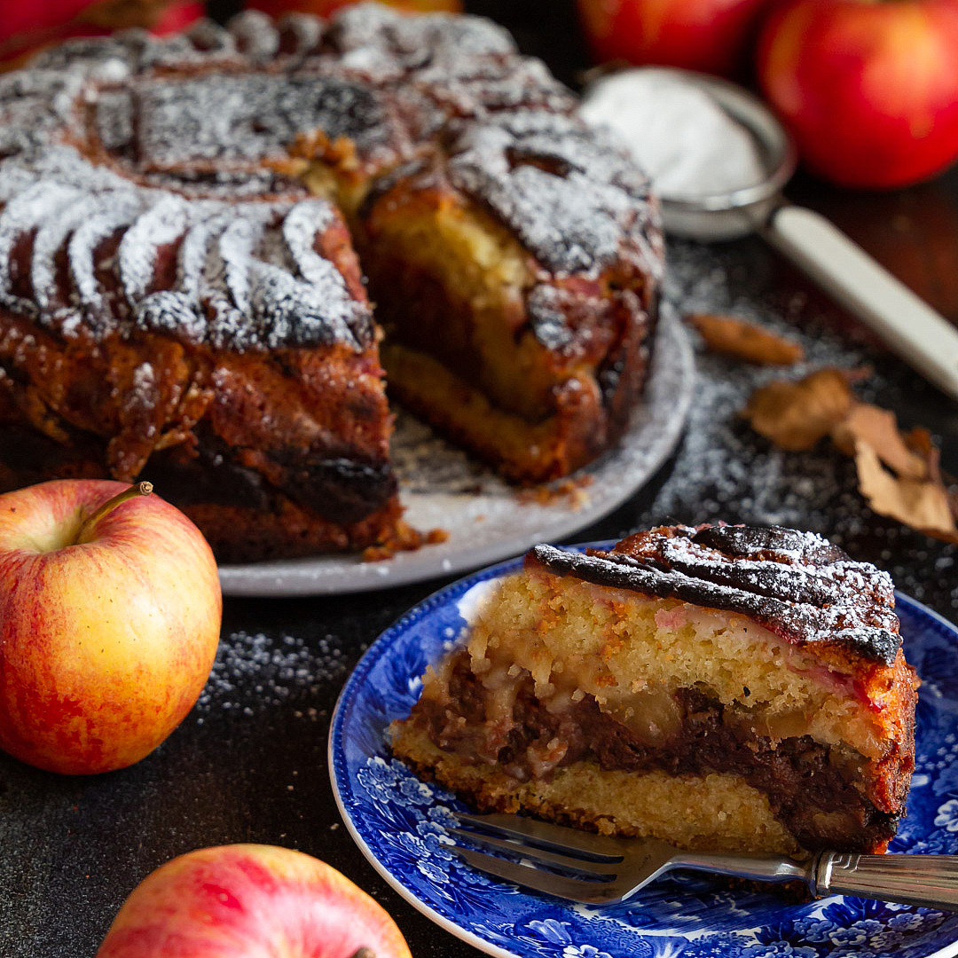 torta-sofficissima-di-mele-con-crema-al-cioccolato-dolce-merenda-facile-contemporaneo-food