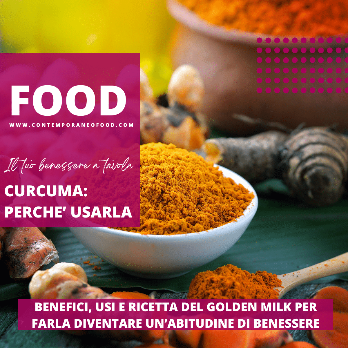 Immagine: Curcuma: benefici, usi e ricetta del Golden Milk per farla diventare un’abitudine