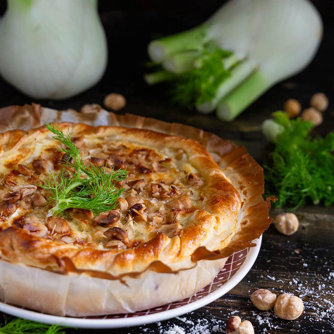 Immagine: Tarte salata finocchi e crema di parmigiano facile e golosa