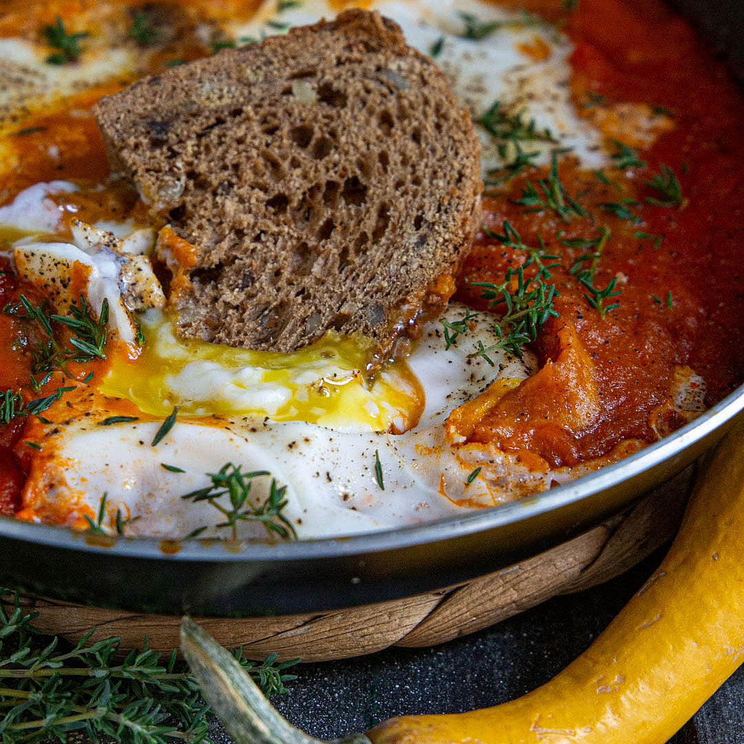 zucca-pomodoro-arrosto-uova-contemporaneo-food-piatto-vegetariano